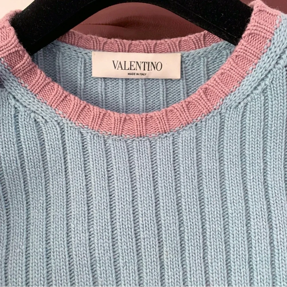 Valentino wool cashmere striped sweater
